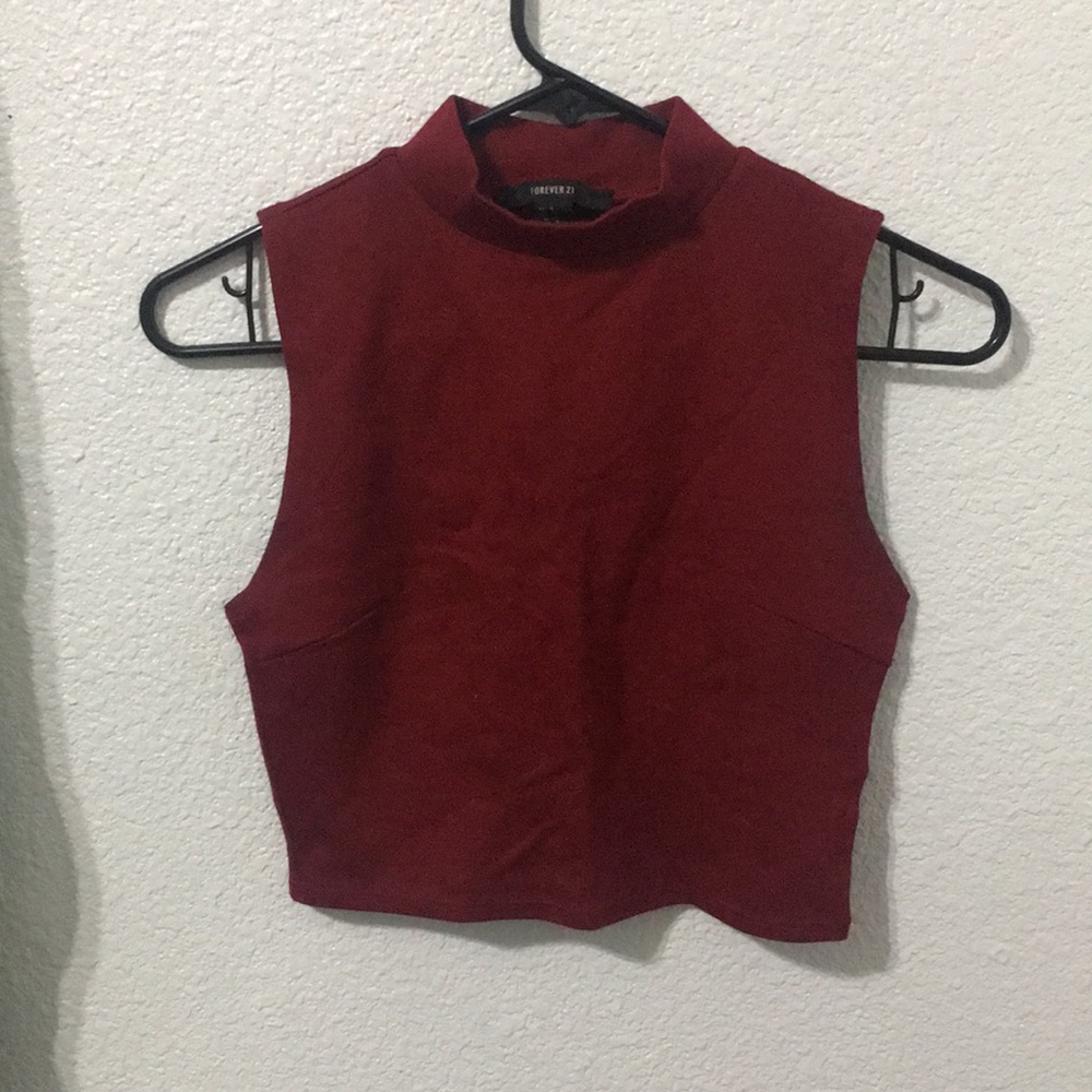 Red Crop Top